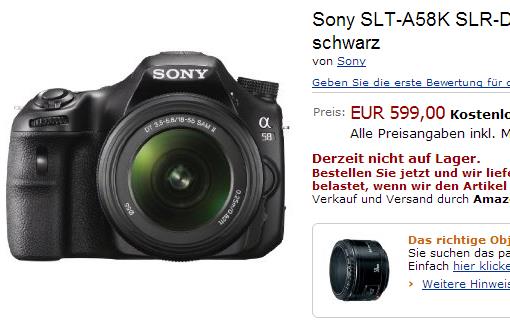 sony a58 pre