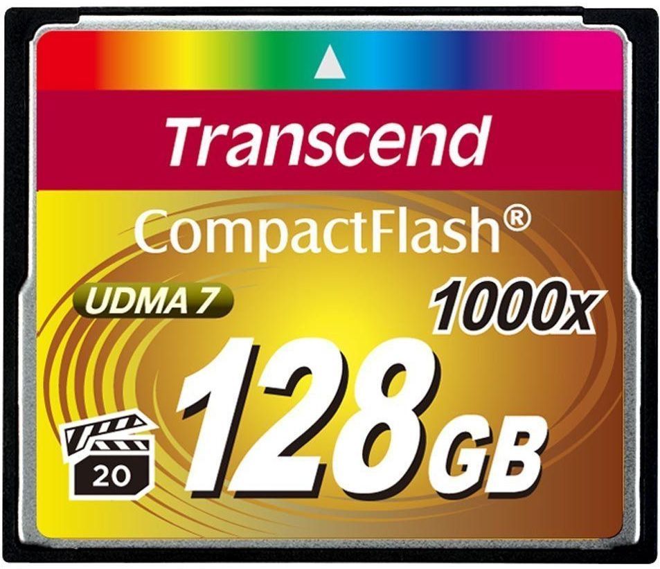 Transcend Ultimate Compact Flash 128GB 1000x memory card