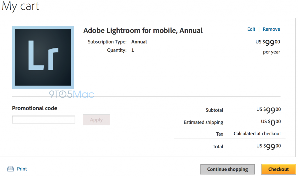lightroom for mobile