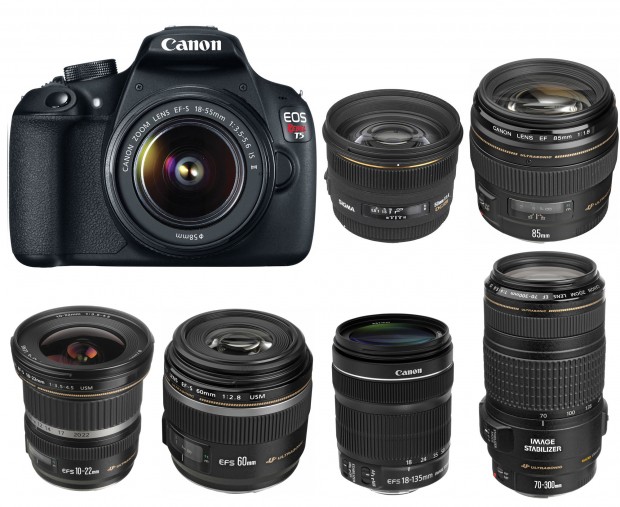 Canon-EOS-1200D-Rebel-T5-Recommended-lenses