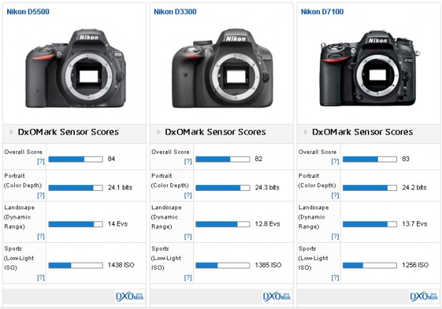 Nikon-D5500-versus-Nikon-D3300-versus-Nikon-D7100