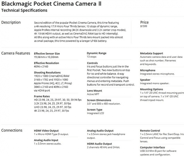 Blackmagic-Pocket-Cinema-camera-II-specs
