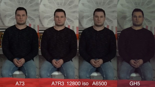 a7 iii vs a7r iii vs a6500 vs gh5 iso 12800