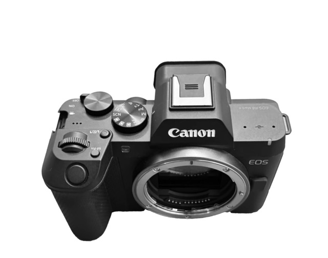 Leaked top view with EOS R8 Mark II printed on the body