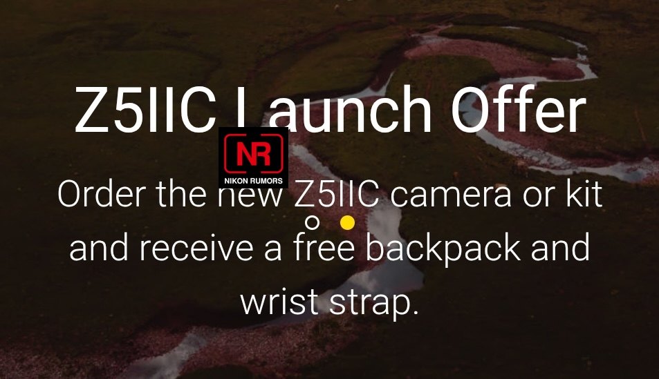 Leaked Z5IIC Launch Offer graphic via Nikon Rumors, not an official product photo