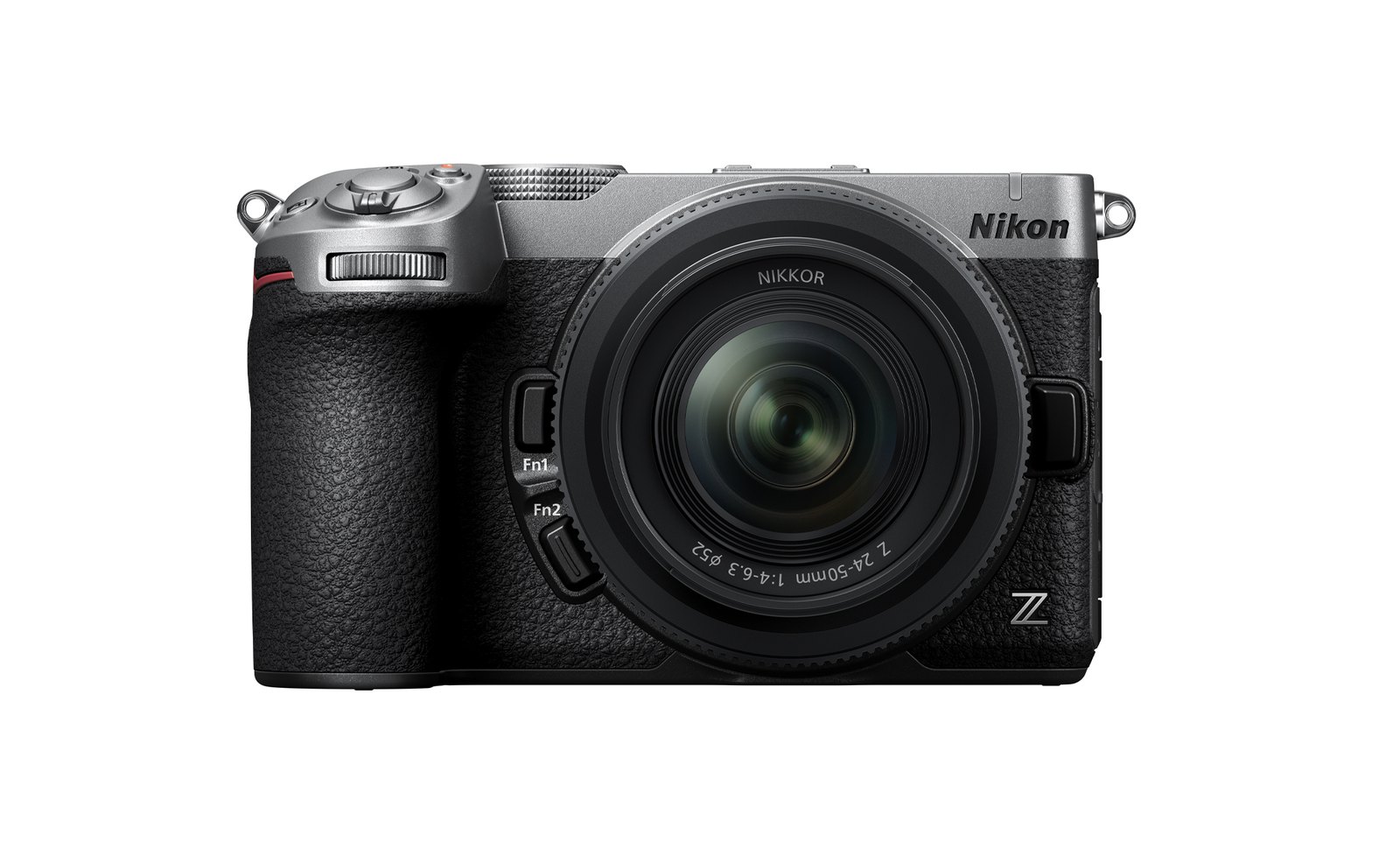 Official product photo of the Nikon Z5IIC in silver